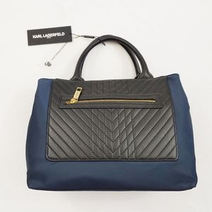 Karl Lagerfeld Navy and Black Purse